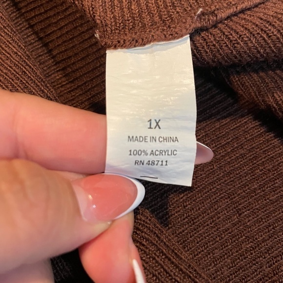 Falls creek Sweater Tee size 1X - Picture 5 of 6